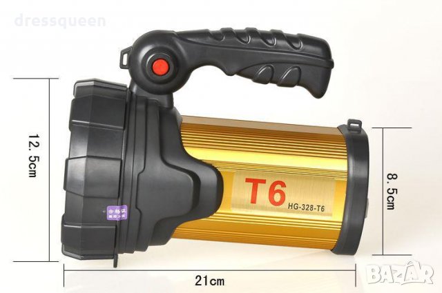 398 Мощен акумолаторен прожектор 20W с USB, снимка 4 - Оборудване и аксесоари за оръжия - 24992778