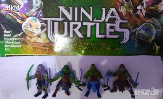 1 бр Костенурките нинджа пластмасова фигурка играчка за игра и украса торта фигурки