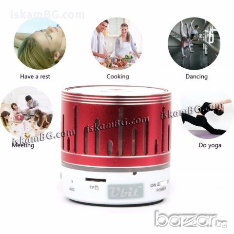 LED MP3 блутут колонка с FM радио, USB, TF Карта памет - код C-203, снимка 2 - Други спортове - 13797779