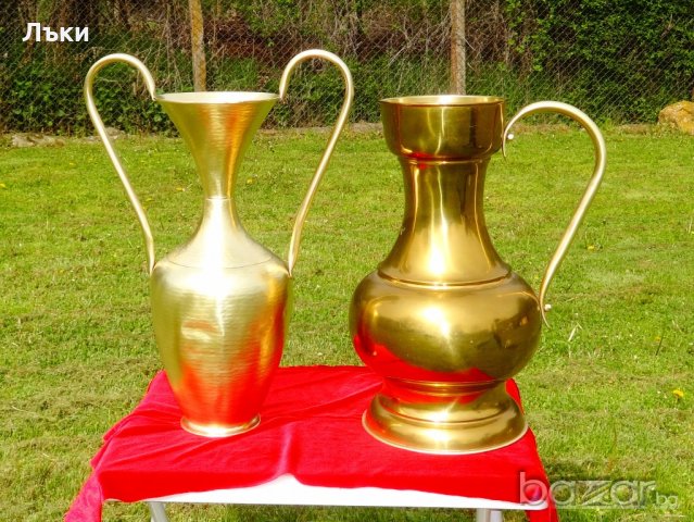 Швейцарска бронзова кана 43 см.,1.7 кг. , снимка 2 - Антикварни и старинни предмети - 19194170