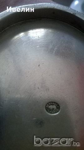 посребрен метален чайник, снимка 6 - Антикварни и старинни предмети - 20956626