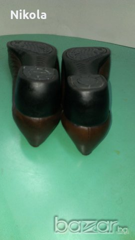  Ортопедични дамски кожени обувки - кафяви №38 , снимка 6 - Дамски ежедневни обувки - 18641195