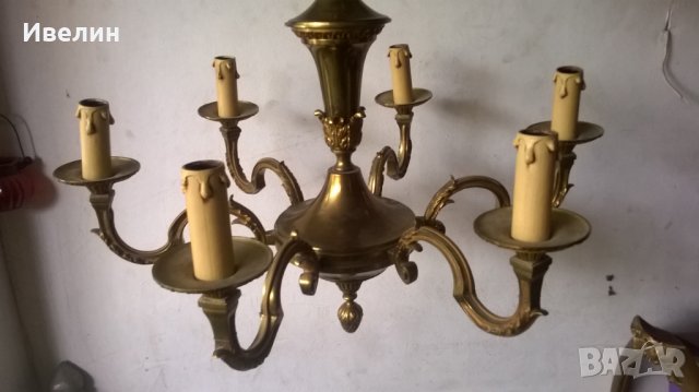 бароков полилей от бронз, снимка 3 - Полилеи - 25197582