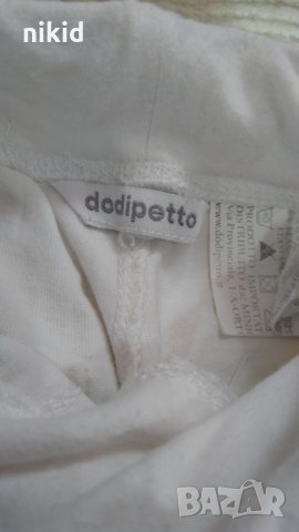 Бял детски панталон с ластик в талия марков dodi petto, снимка 3 - Детски панталони и дънки - 23197449