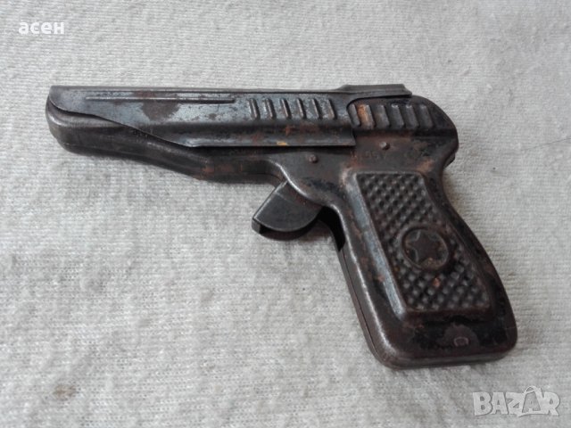 стара играчка -пистолет, снимка 5 - Антикварни и старинни предмети - 24135293