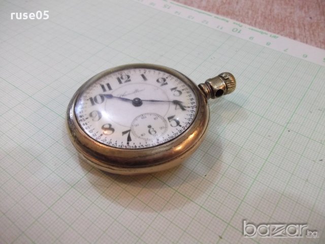 Часовник "Hamilton" джобен американски позлатен стар, снимка 8 - Джобни - 19534403