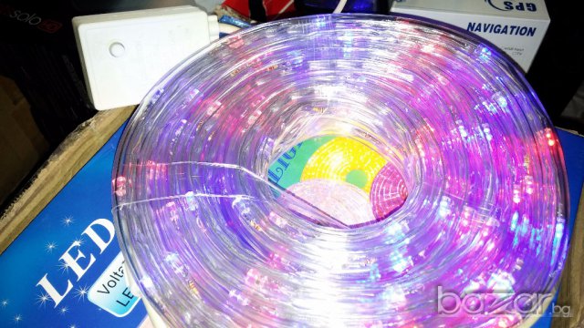 Коледни лампички - силиконов маркуч 10 метра -многоцветен, снимка 9 - Осветление - 12796189