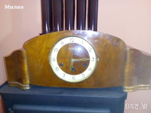 Стар немски часовник Vedete работещ четири четвърти, снимка 1 - Антикварни и старинни предмети - 21596817