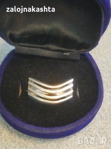 Сребърен пръстен-7,69гр/925, снимка 3 - Пръстени - 25249604