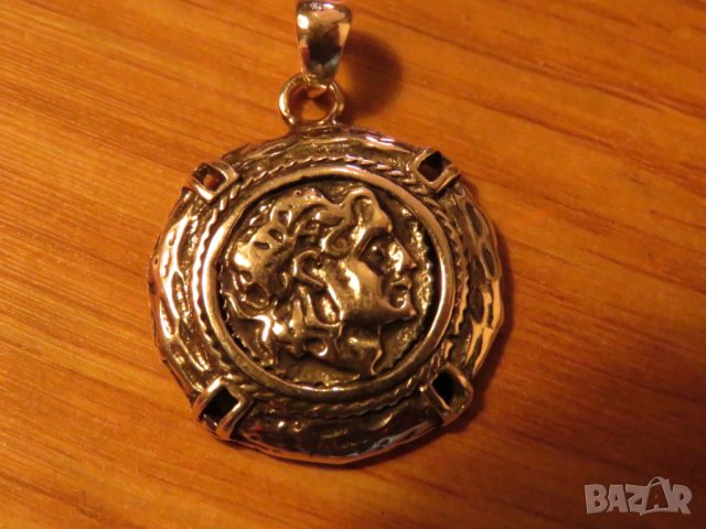 сребърен медальон и сребърно синджирче - Римски император - Бъди величествен като император, снимка 2 - Колиета, медальони, синджири - 24419707