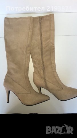 Нови ботуши велурени по крака Anna Field номер 40-41, снимка 5 - Дамски ботуши - 24266719