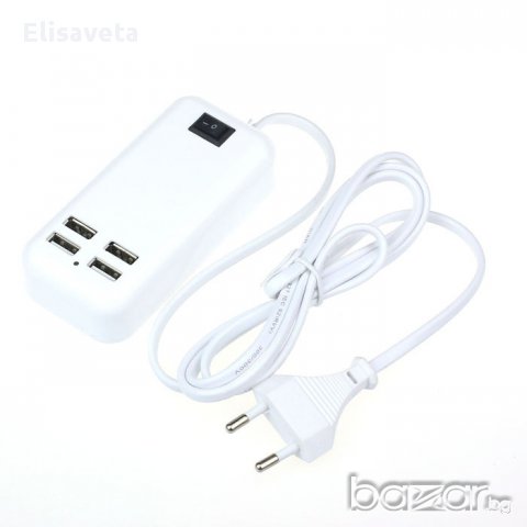 Намаление -40% Зарядна станция с 4 USB порта, снимка 7 - Калъфи, кейсове - 11461369