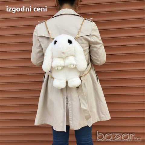Чанта зайче в бяло , снимка 1