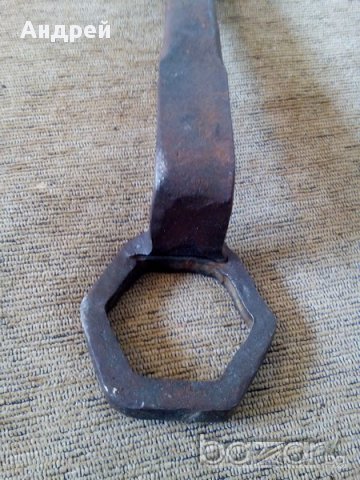 Старинен ключ за колела на каруца, снимка 2 - Антикварни и старинни предмети - 16837667