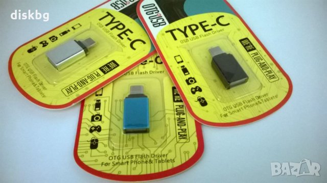 Нов USB преход OTG за Type C, снимка 1 - USB кабели - 22210193