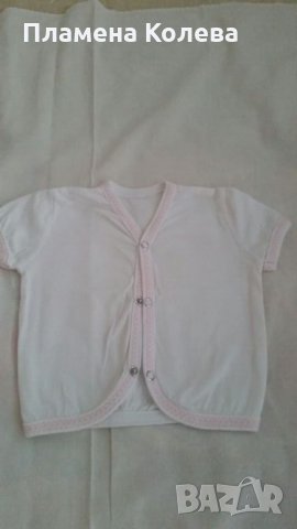 Памучна жилетка с къс ръкав, снимка 1