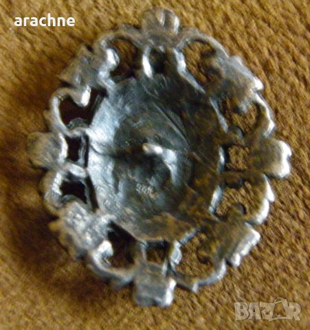 Бароков сребърен медальон, снимка 4 - Колекции - 24277424