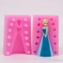3D 2 части Елза от Замръзналото кралство Frozen силиконов молд форма калъп украса декор , снимка 1