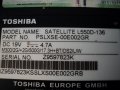 Toshiba SATELLITE L550D-на части, снимка 6