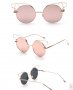  2207202 слънчеви очила хит лукс розови огледални