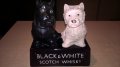 black&white scotch wisky-15x15x9см-внос франция, снимка 1 - Колекции - 22598009