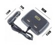 Мощен разклонител за кола USB вход-In Car с 3 гнезда за запалка, снимка 2