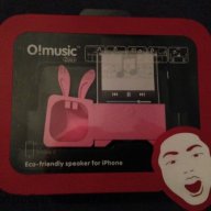 Ozaki O!music Zoo - розов говорител - зайче за iphone 5/5s , снимка 1 - Други - 12497727