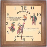 Стенен кварцов часовник, който се движи наобратно – стрелките се въртят от дясно - Хумор от Габрово, снимка 2 - Картини - 14393274