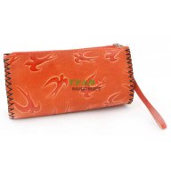 Цветно портмоне с удобна дръжка за китката - лястовички, снимка 1 - Портфейли, портмонета - 15868185