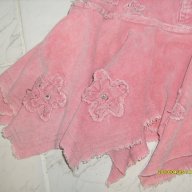 Детска розова джинсова пола, снимка 3 - Детски рокли и поли - 11091806