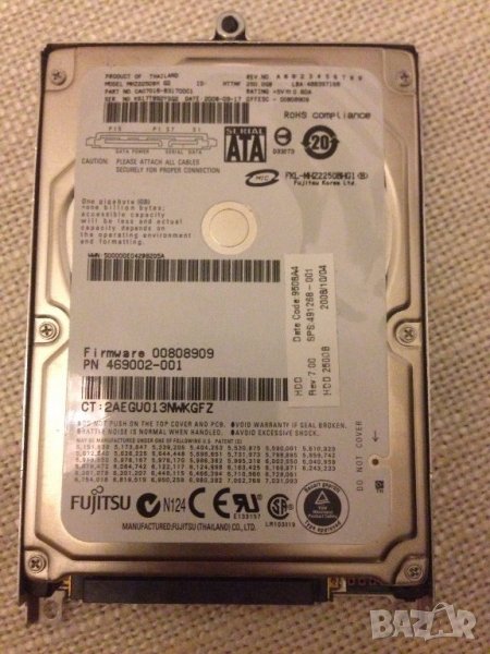 хард диск за лаптоп 250GB Fujitsu, снимка 1