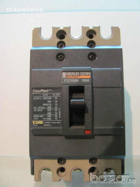 Автоматичен Прекъсвач EEasy Pact 100A MERLIN GERIN EZC100N3100, снимка 1