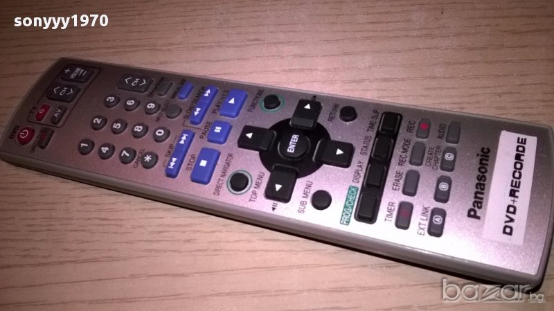 Panasonic dvd-recorder remote-внос швеицария, снимка 1