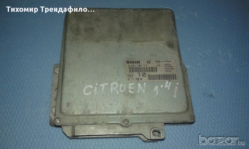 ECU PEUGEOT 106, CITROEN ZX 1.4, BOSCH 0 261 200 778, 0261200778, 9617149880 ситроен пежо 1.4 , снимка 1