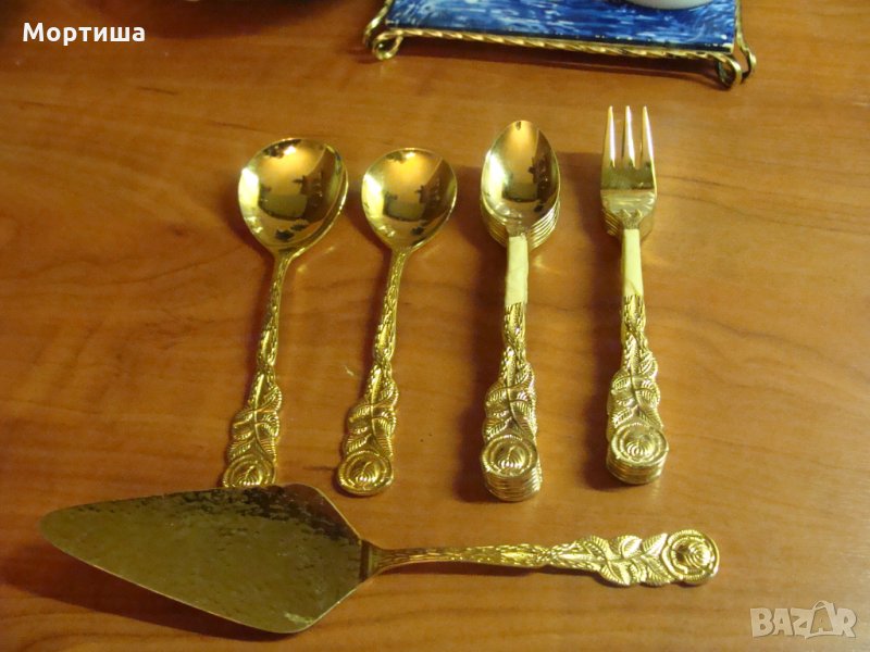  gold vergoldet  Baccara Rose  позлатени прибори намалени, снимка 1