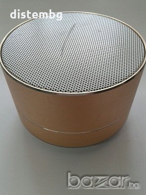 БЛУТО КОЛОНКА  Portable Wireless Bluetooth високоговорител за iPhone Ipod  - Gold, снимка 1