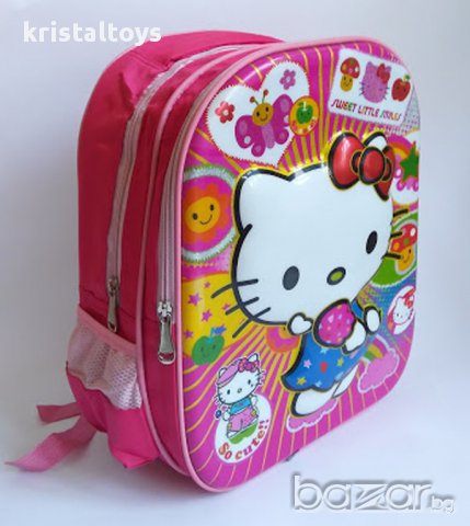 3D Ученическа раница Hello Kitty, снимка 1
