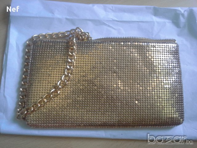 Чанта DKNY Donna Karan Sparkling Apple Clutch Evening Bag, оригинал, снимка 9 - Чанти - 11704277