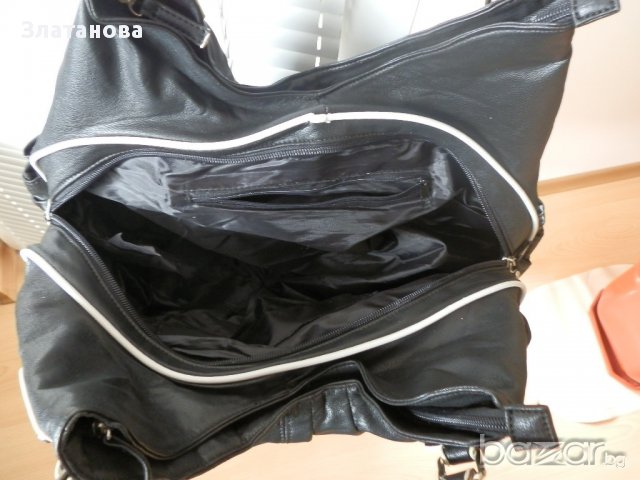 голяма черна чанта, снимка 3 - Чанти - 13957146