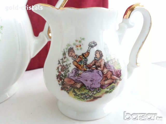  фин порцелан чаши за кафе чайник захарница латиера zajecar, снимка 13 - Антикварни и старинни предмети - 20188820