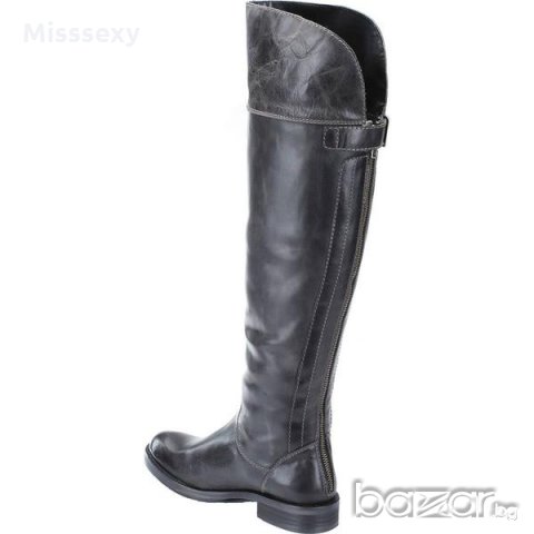 ПРОМО 🍊 HARLEY DAVIDSON 🍊 Дамски кожени ботуши над коляното в черно 35/36 номер нови с кутия, снимка 5 - Дамски ботуши - 19739171