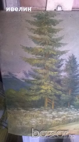 стара картина-пейзаж, снимка 2 - Картини - 18474364