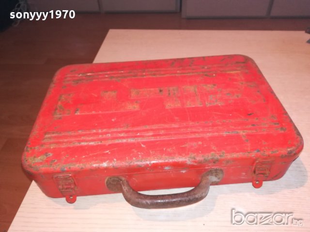 hilti-метален куфар за инструменти-38х25х8см-внос швеицария, снимка 3 - Други инструменти - 20556499