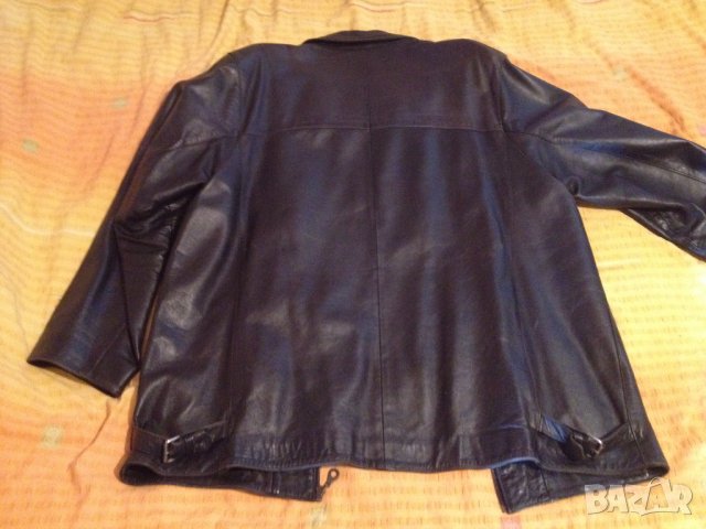 Кожено яке, черно, естествена кожа - размер XL, снимка 4 - Якета - 23860099
