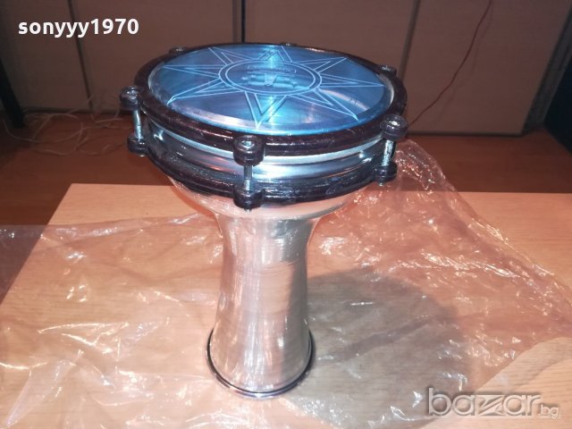 маркова тарамбука алуминиева от сирия-30х20см-нова лъскава, снимка 2 - Ударни инструменти - 20272787