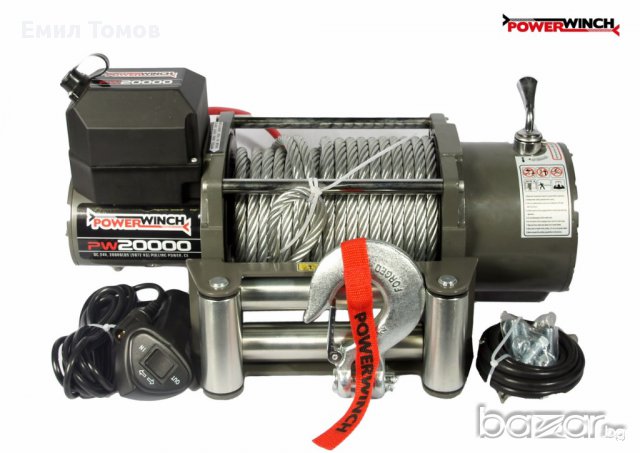 Лебедка KangarooWinch/PowerWinch K 20000 lb 24V(9090 kg.) ЗА ПЪТНА ПОМОЩ - НОВА, снимка 5 - Аксесоари и консумативи - 14516231