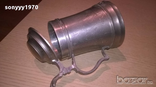 Немска халба 20х15х11см-внос швеицария, снимка 2 - Антикварни и старинни предмети - 17921697