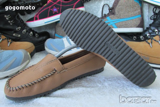 НОВИ мокасини MINNETONKA® original DEERSKIN GORE FRONT,100% висококачествена естествена кожа,GOGOMO, снимка 8 - Дамски ежедневни обувки - 17867642