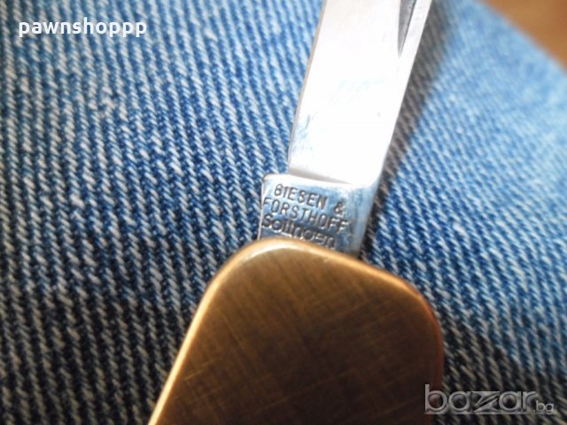 Giesen & Forsthoff Solingen джобно ножче 12карата!, снимка 4 - Ножове - 18326201