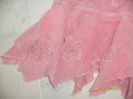 Детска розова джинсова пола, снимка 3